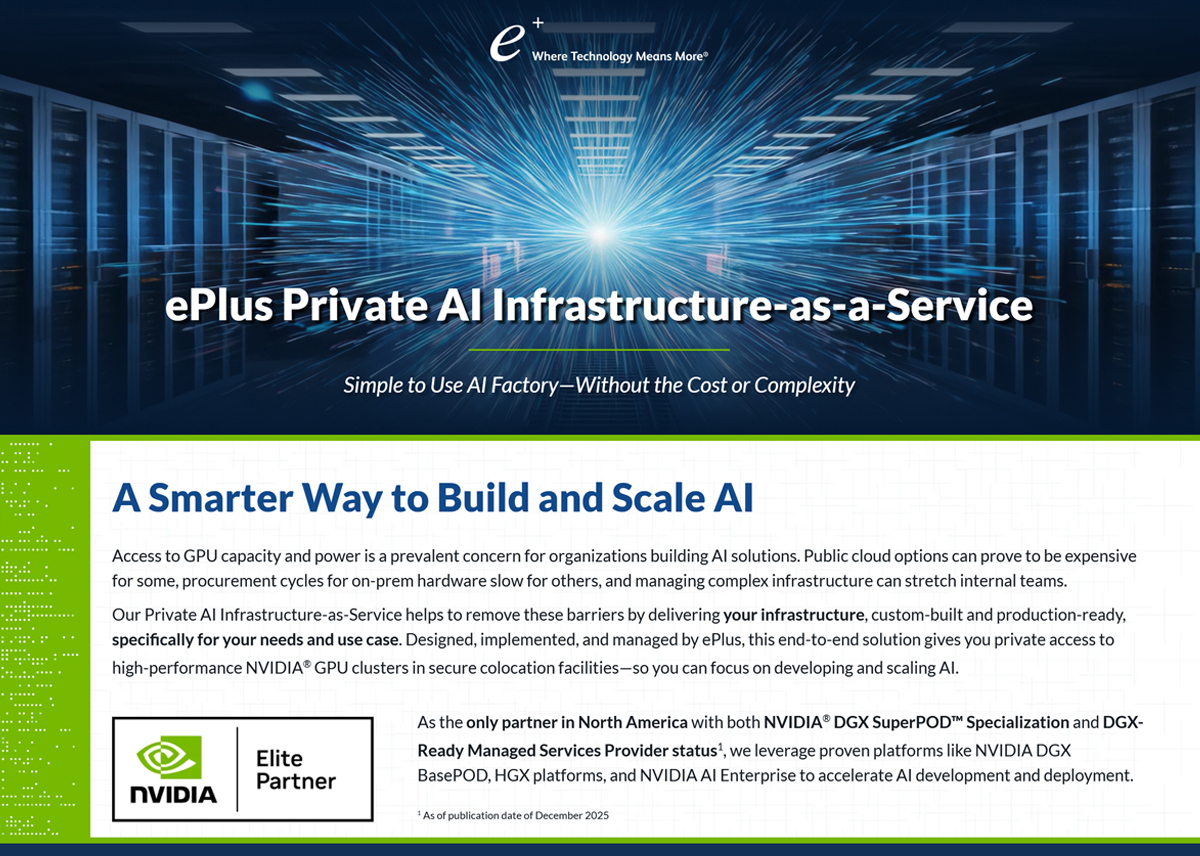 ePlus Private AI Infrastructure-as-a-Service